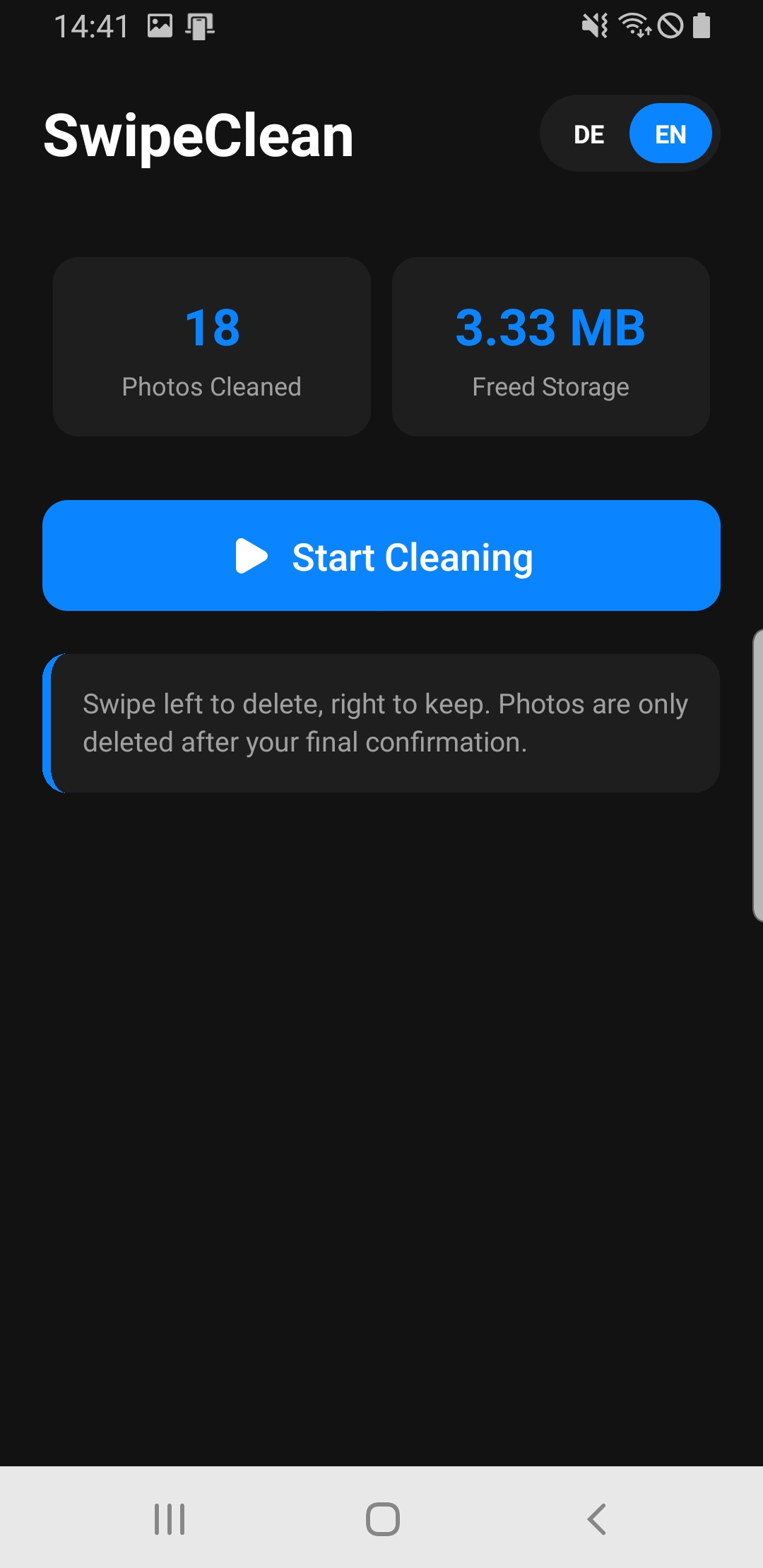 SwipeClean App